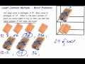 Solving LCM Word Problems