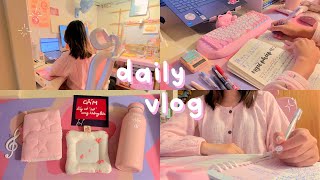 Productive Summer Vlog 🌷 // vẽ tranh, học tiếng Hàn, haul đồ đáng iu ⋆𐙚₊˚⊹♡ jawonee
