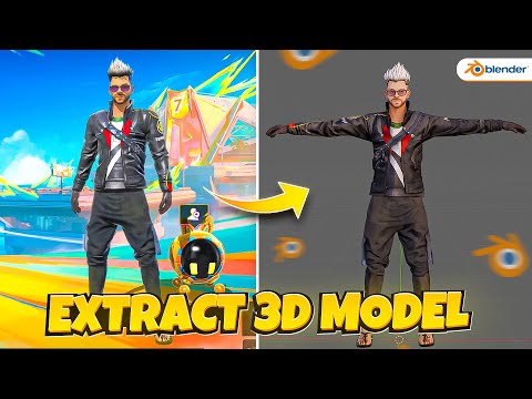 How to Extract free fire 3d Model