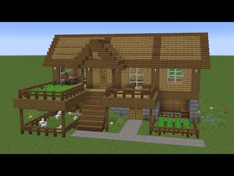 Minecraft - How to build a Survival Starter House Base 2