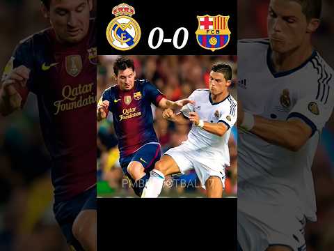 Ronaldo vs Messi 🥶| Real Madrid vs Barcelona highlights| #shorts #shortfeed  #football #youtube