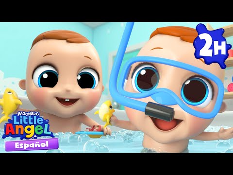 Hora del baño con Bebé Juan🛁| Canciones Infantiles con Bebé Juan🎵| Little Angel Español