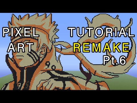 Naruto Minecraft Pixel Art Tutorial 09 21