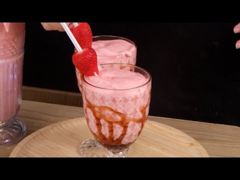 Cómo Hacer Batido de Fresa con Solo 3 Ingredientes – Rápido, Cremoso y Económico