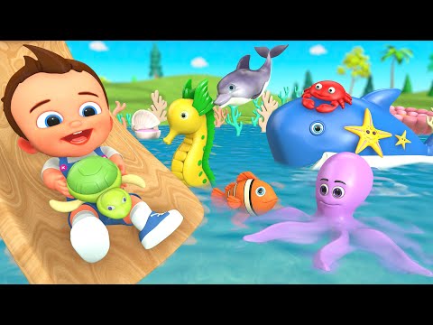 Educational Fun for Kids: Learn Aquatic Animal Names, Colors, Shapes, Numbers & Fruits with Puzzles!