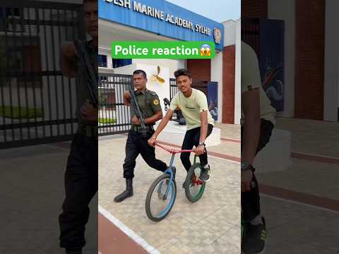 Police reaction😱😱 #police #short #public #stuntcycle #viral @Rasel01744  @Bangacycle55