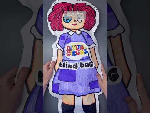Amazing Digital Circus Blind Bag!#papersquishy #blindbag #youtubeshorts #papercraft #craft #asmr