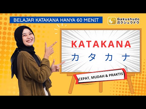 Menghafal Huruf KATAKANA Hanya 60 Menit || Metode Gakushudo #katakana