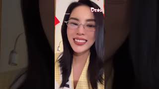 Hoa hậu Kỳ Duyên “bắn” tiếng Anh “mượt như sunsilk” trước thềm bán kết Miss Universe #shorts