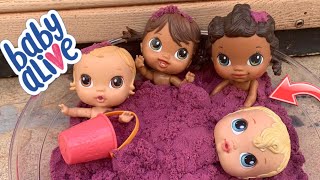 NEW Baby alive crib life dolls Afternoon routine ☀️ playing in sand 