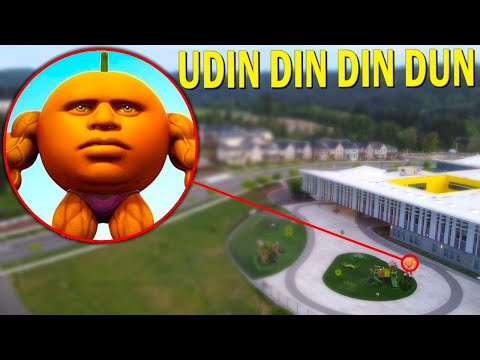 Drone Catches UDIN DIN DIN DUN IN REAL LIFE!! *ITALIAN BRAINROT CHARACTER*