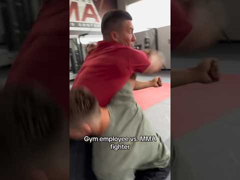 Gym employee vs. MMA fighter #gym #fitness #comedy #trendingshorts #skit #funny