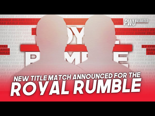 New Title Match Announced For The Royal Rumble