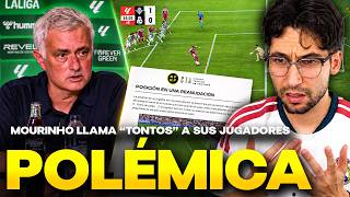 💥¡MOURINHO EXPLOTA Y LLAMA “TONTOS” A SUS JUGADORES! POLÉMICA BRUTAL POR EL PENALTI