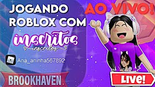 🔴AO VIVO🔴 Jogando Roblox com inscritos!! 💜💜