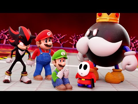 Super Mario vs Shadow to save Luigi epic battle 3D