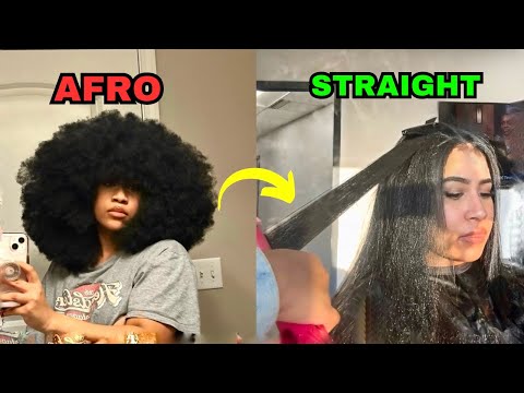 Afro to Straight Hair: My 8-Year Hair transformation