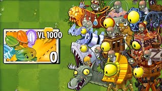 All THROW Plants LEVEL 1000 Power-Up vs ALL Final Bosses Fight! - PvZ 2 Final Bosses