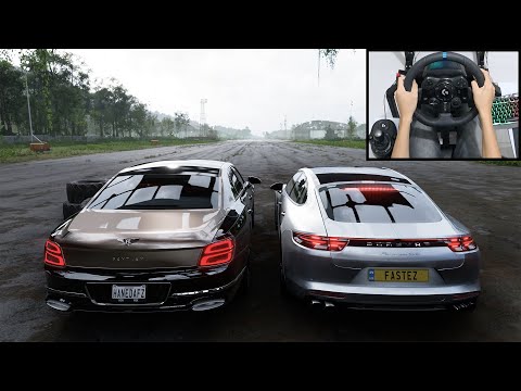 Bentley Flying Spur W12 & Porsche Panamera Turbo - Forza Horizon 5 | Logitech g923 gameplay