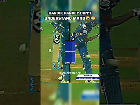 Hardik Pandey Don't Understand Mand 😡🤬 #shorts #cricket #trending #cricketlover