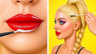 ¡Muñeca Perdida es Adoptada por una Chica Glamurosa! 💖 Increíbles Trucos de Maquillaje