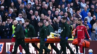 Watch Liverpool's stand-in goalkeeper Giorgi Mamardashvili on a stretcher suffering worrying injury 