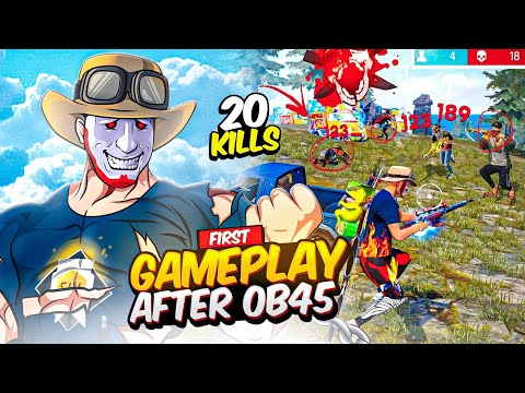 SOLO VS SQUAD Full Gameplay 20 Kills 💀 After OB45 Update 🔥