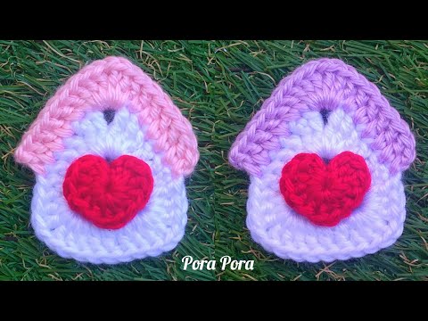 Crochet Valentine House I Crochet Heart I Crochet For Beginners