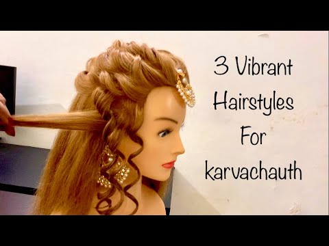 Hairstyles for Party | Karvachauth Hairstyle | Open Hair style
