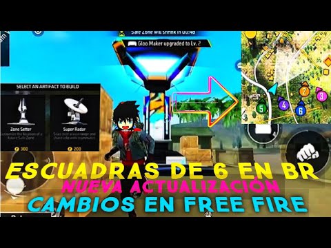 Cambios La Nueva Actualización free FIRE OB48 Escuadras de 6 en BR fecha