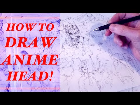 How To Draw Anime Heads From Any Angle | Anatomy...