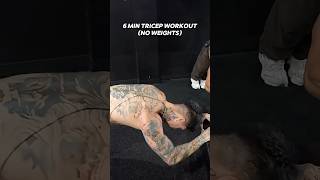 6MIN TRICEPS (no weights needed) Chris Heria & Larry Wheels l🔥