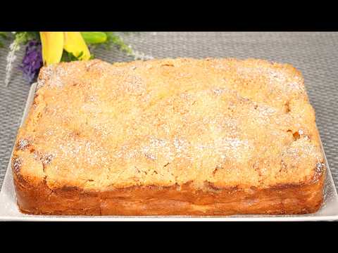 Der berühmte hausgemachte Apfelkuchen, der die Welt verrückt macht! Einfach und lecker