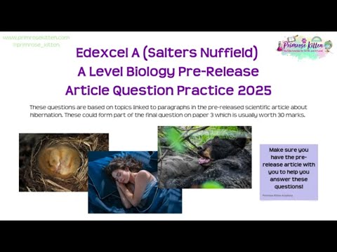 SNAB Prerelease 2025 Predicted Questions A-Level Biology