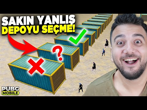 YANLIŞ DEPOYU SEÇERSEN ÖLERSİN! DEPO SAVAŞLARI! PUBG Mobile