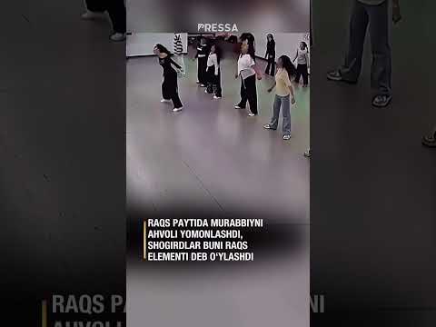 Raqs mashg‘uloti vaqtida murabbiyning boshi aylanib, u kutilmaganda yiqildi