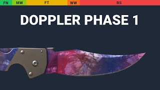 Falchion Knife Doppler Phase 1 Wear Preview video