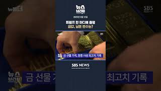 트럼프 한 마디에 출렁…금값, 남은 변수는? #shorts