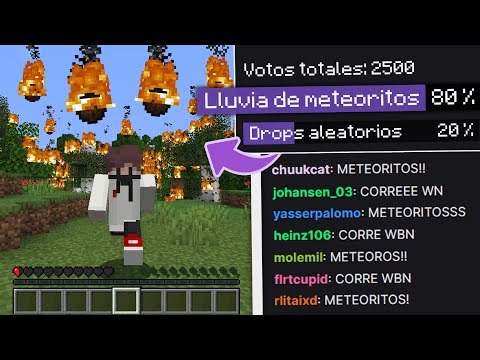 MINECRAFT pero el CHAT VOTA lo que va pasar