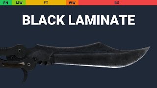 Butterfly Knife Black Laminate Wear Preview