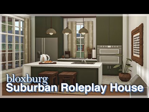 Bloxburg - Suburban Roleplay House Speedbuild (interior + full tour)