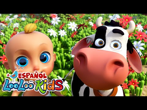 🐮 La Vaca Lola + Canciones de la Granja 🐔🎶 | ¡Canta y Baila con LooLoo Kids Español 4k 🌈👧