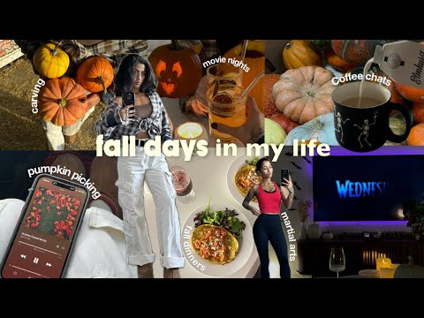 cozy fall days in my life | productive, homebody spooky nights, pumpkin picking, coffee chats