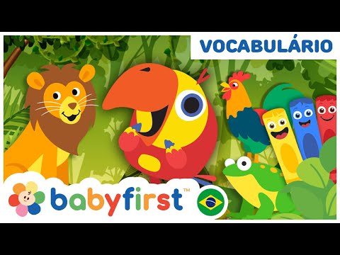 Desenho educativo | Primeiras palavras com Larry | Ovos surpresa | Animais para crianças |BabyFirst