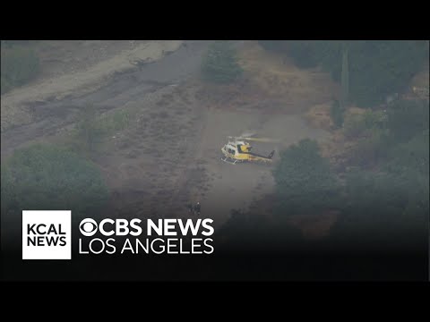 LA County firefighters rescue stranded hikers during flash flood