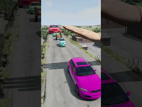 Colorful Small to Giant Cars vs Massive Slap #10