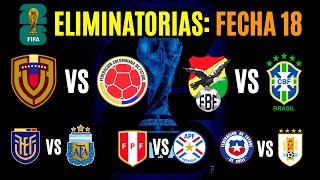 FECHA 18 Eliminatorias 2026 ¿Quiénes son los FAVORITOS para ganar?