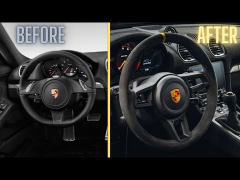 RETROFITTING A 982 GT4 STEERING WHEEL IN MY 981 PORSCHE CAYMAN S!