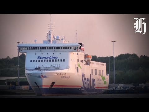 YouTube video thumbnail: New Cook Strait Ferry Arrives in Wellington