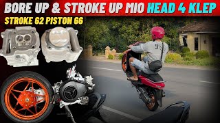 MIO BORE UP & STROKE UP HEAD 4 KLEP - MESIN 212CC HARIAN